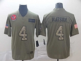 Nike Texans 4 Deshaun Watson 2019 Olive Camo Salute To Service Limited Jersey,baseball caps,new era cap wholesale,wholesale hats